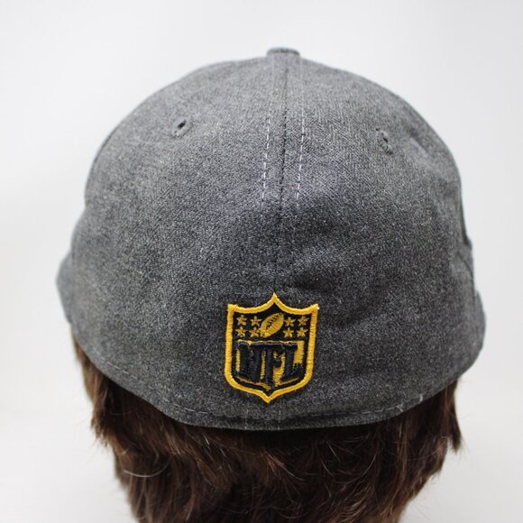 Pittsburgh Steelers Hat NWT sz 7 1/2 Gray Created in America New Era Low Profile - Picture 3 of 13